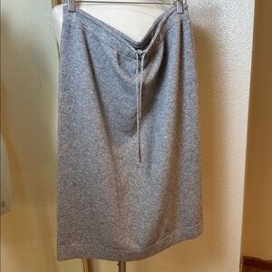 Vince Cashmere Wool blend midi gray sweater skirt Women’s size large